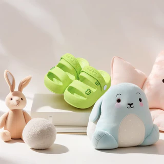 รองเท้าเด็กสีพาสเทล รัดส้น สไตล์มินิมอล เบา นุ่ม ใส่สบาย พร้อมส่งไทย