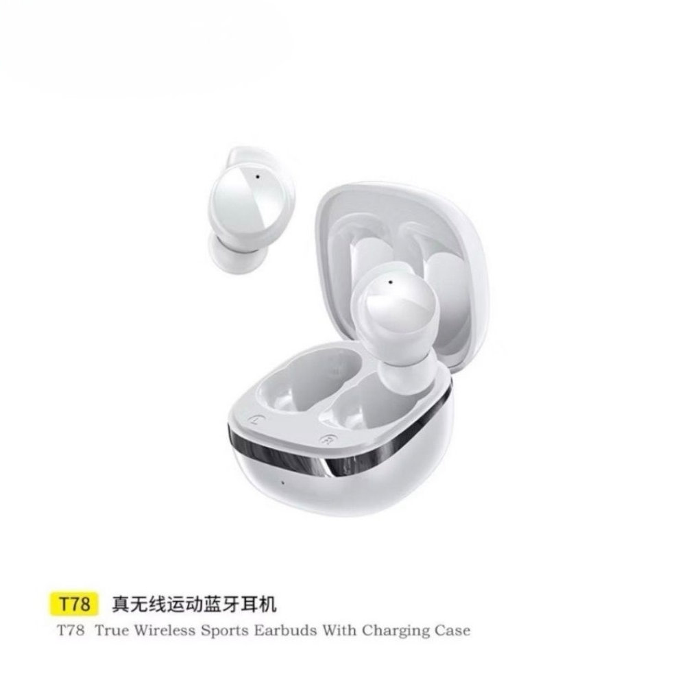 AWEI T78 หูฟังไร้สายบลูทูธที่แท้จริง สวมใส่สบาย กั้นน้ำ ฟังเพลง เล่นเกม เสียงชัดเจน HIFI 5.3 ความทนทานสูง การโทรHD