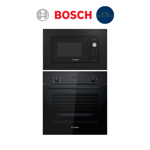 BOSCH SET เตาอบ+ ไมโครเวฟ BEL653MB3+HBF512BB1T