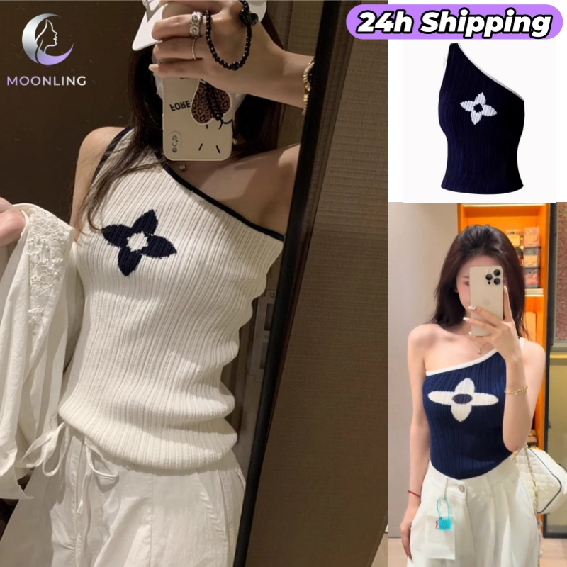 Moonlingพร้อมส่งจากไทย เสื้อกล้ามไหมพรม น่ารักๆ