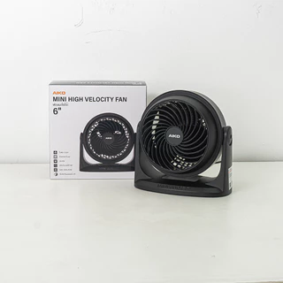 AIKO รุ่น TF-616 สีดำ พัดลมตั้งโต๊ะ 6 นิ้ว Mini High Velocity Fan 6" เทอร์มอลฟิวส์