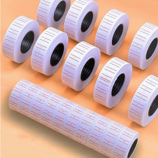 สติกเกอร์ตีราคา 12X21mm แพ็ค 10ม้วน