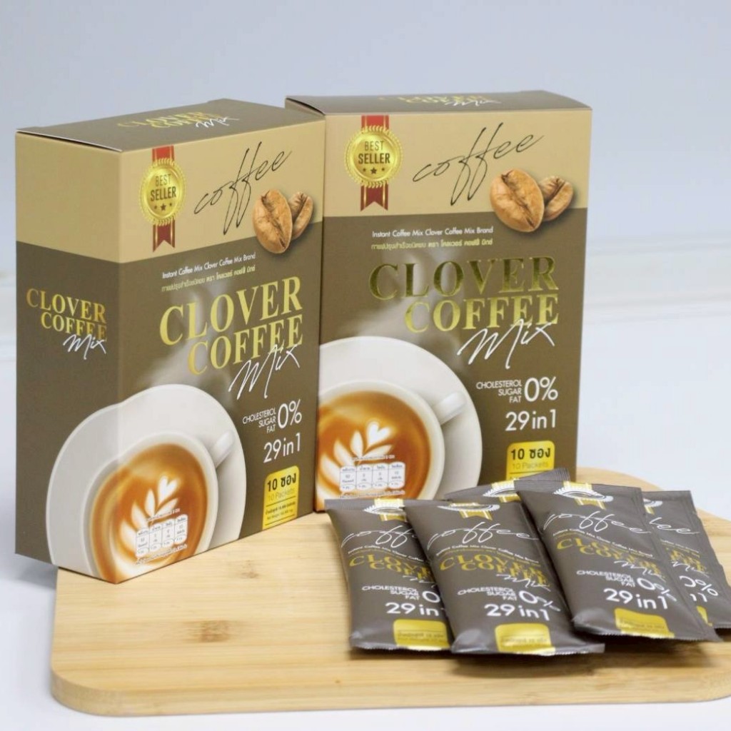 CLOVER COFFEE MIX Healthy coffee that helps nourish your eyes. 0% sugar, 0% fat.