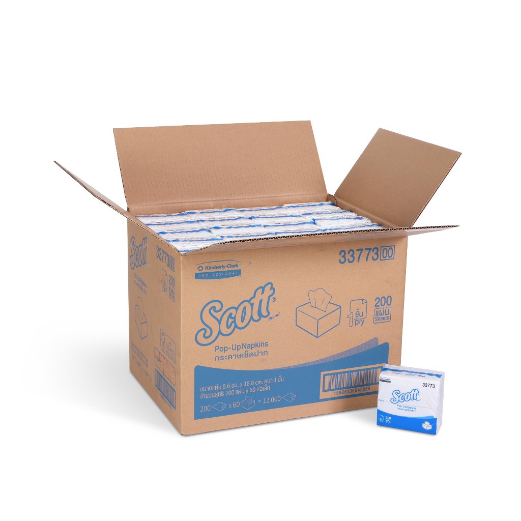 33773 กระดาษเช็ดปาก SCOTT POPUP 200S