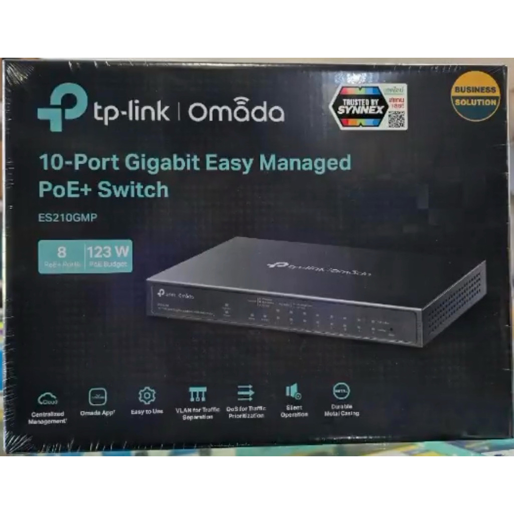 ES210GMP TP-Link Omada 10-Port Gigabit Easy Managed Switch with 8-Port PoE+