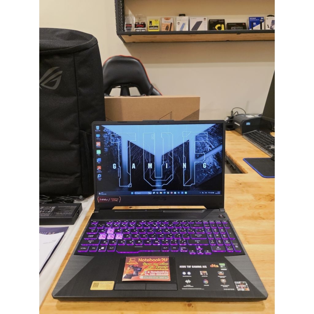 ASUS TUF A15 FA506NCG-HN184W R7-7445HS RTX3050 RAM16GB.DDR5 SSD512GB.G4 สภาพนางฟ้า99.9%