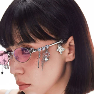 ✨พร้อมส่งจากไทย✨1ชิ้น ชาร์มตกแต่งขาแว่น จี้ห้อยตกแต่งขาแว่นเพิ่มความแกรม glasses charm