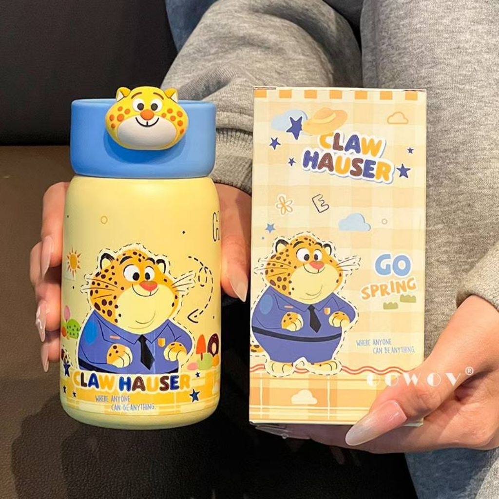 กระบอกน้ำเก็บอุณหภูมิ Zootopia สินค้าลิขสิทธิ์แท้💯💯💯 แบบฝาเกลียว ยกดื่ม  สแตนเลส 316 มี 3 ลาย ราคาใบละ 379 บาท - รูปที่ 3