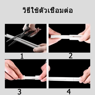 รางม่านแบบไม่เจาะรู ติดบนผนังและเพดาน /อุปกรณ์ผ้าม่าน ติดตั้งง่าย สามารถตัด