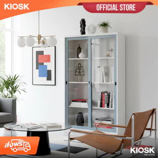 [จัดส่งพร้อมติดตั้งฟรี] KIOSK ตู้บานเลื่อนกระจกสูง กว้าง 120 ซม.