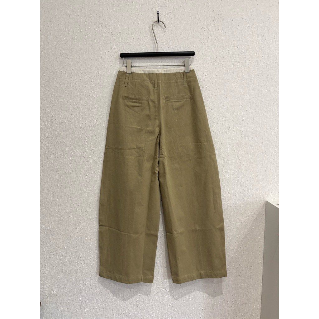 SOMETHING ABOUT US - Straight cotton pants minimal casual style - รูปที่ 2