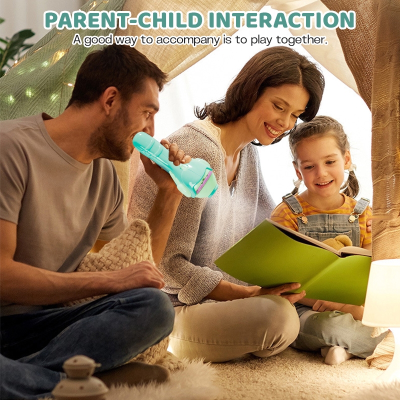 ของเล่นฉายภาพ ไฟฉายโปรเจคเตอร์ ไฟฉายฉายลายสัตว์ ไฟฉายการ์ตูน Projection flashlight toy สนุกกับการฉายการ์ตูนก่อนนอน - รูปที่ 5