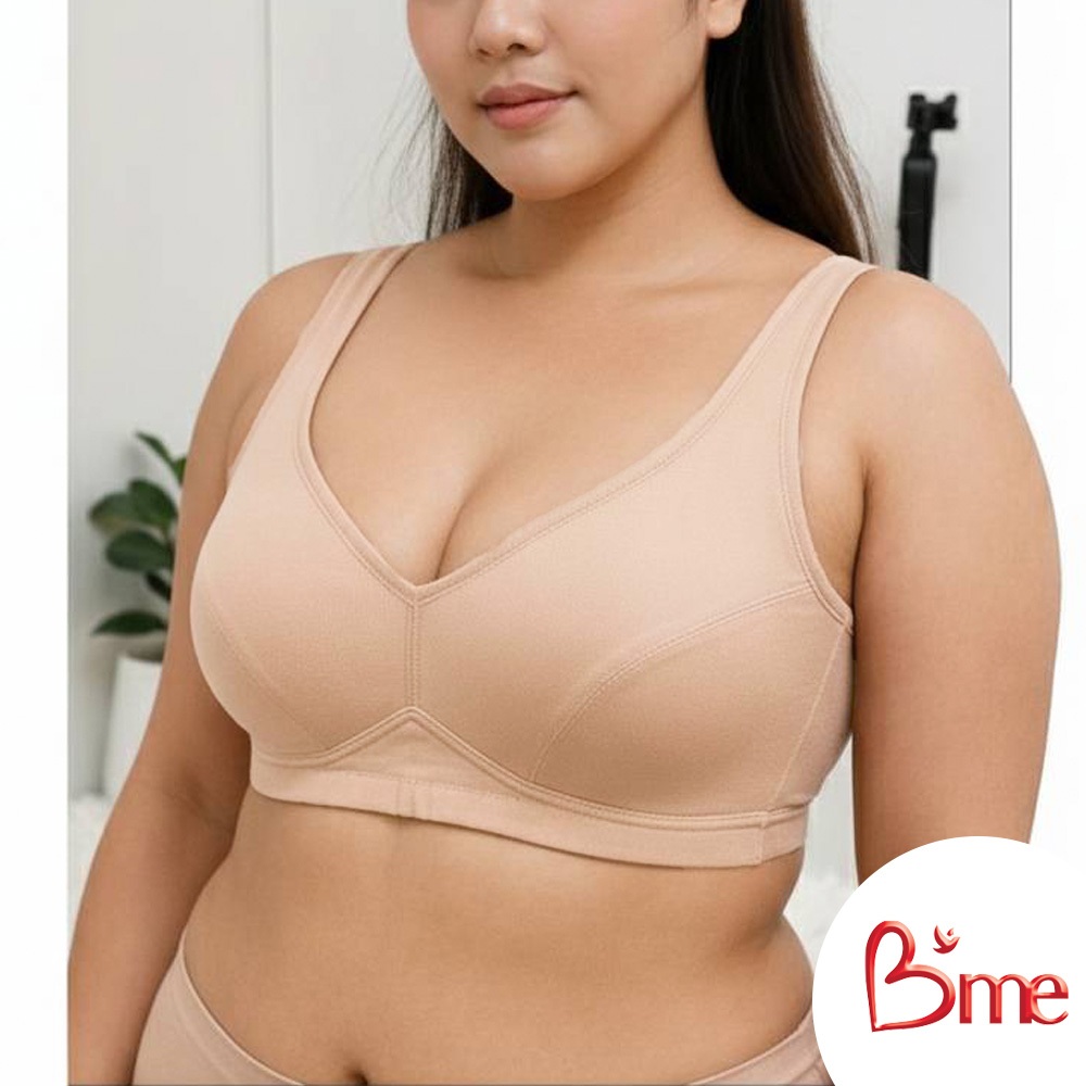 B'me เสื้อชั้นในไร้โครง level 1 ฟองบาง รุ่น ME1A5C สีดำ สีนู้ด สีชมพู New M.1
