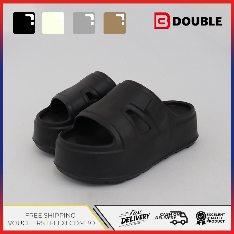 รองเท้าแตะ BB Double สำหรับบกญิงในร่มบ้านฤดูร้อน - รองเท้า