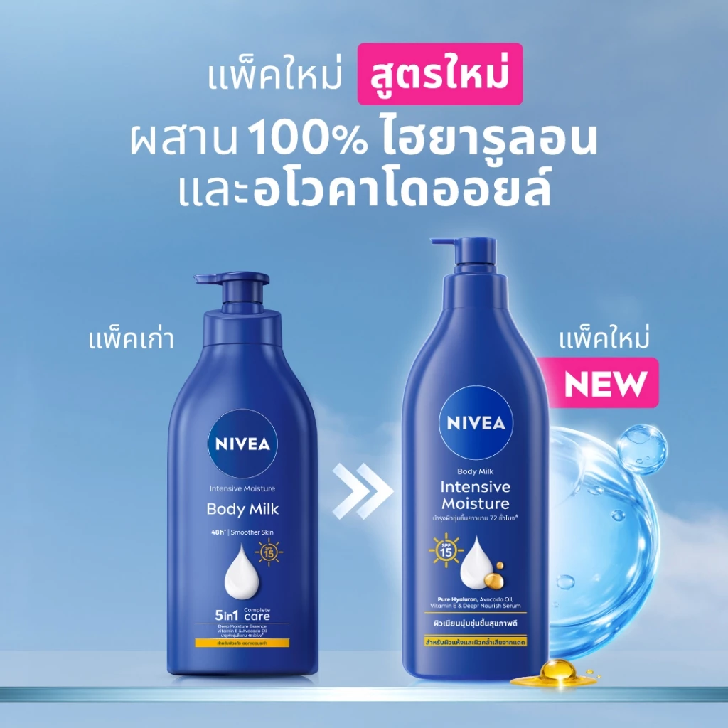 นีเวีย บอดี้ มิลค์ อินเทนซีฟ มอยส์เจอร์ เอสพีเอฟ15 500 มล. 2 ชิ้น NIVEA thumbnail 3