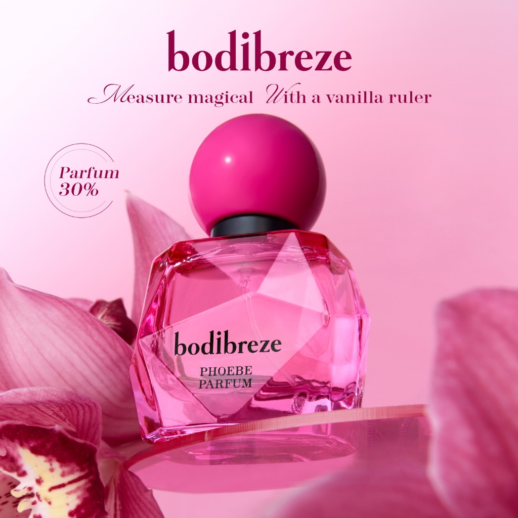 Bodibreze Phoebe Eau de Parfum 30ml ฟีบี้ กลิ่นหอมหวานจากวานิลลา กุหลาบ พราลีน และมัสก์ สดชื่น โรแมนติก น่ารัก หอมยาวนาน