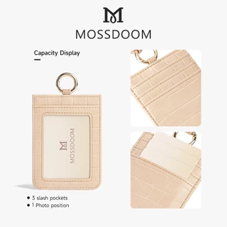 MOSSDOOM Hazel Card Bag สล็อตแบบพกพาหลายชั้นช่องเสียบการ์ดของผู้หญิงผู้ถือบัตรขนาดเล็ก
