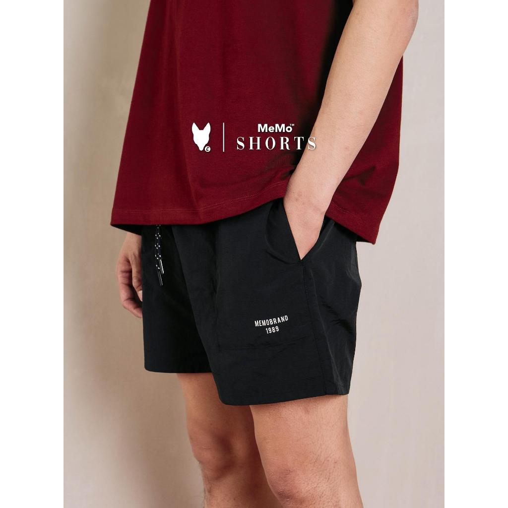 MeMo™ | Shorts | กางเกงคาร์โก้ผ้าไนลอนปัก Memo Utility / กางเกงขาสั้นผ้าไนลอนปัก Fox Logo, สกรีน Brand 1989
