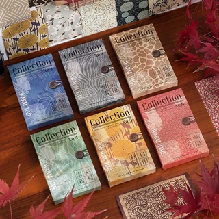 (พร้อมส่ง🇹🇭) กระดาษพื้นผิวผ้า กระดาษหยาบ หลากหลายลวดลาย Retro Cloth Material Paper ใช้ทำแสตมป์ได้