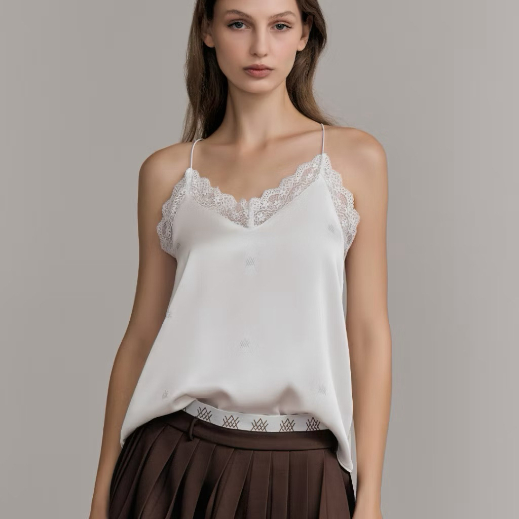 WACAY - Luca Top เสื้อสายเดี่ยว  (White S,XS   Pre-order 20 วันทำการ)