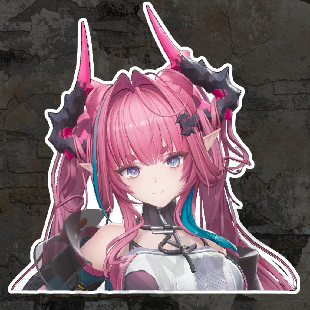 arknights endfield yvonne สติ๊กเกอร์ 2 แผ่น yvonne endfield game waifu