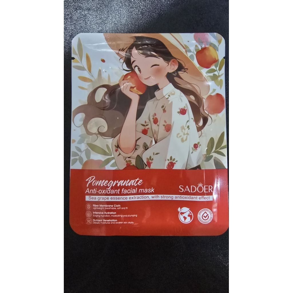 มาสก์หน้า SADOER Pomegranate Anti-oxidant Facial Mask