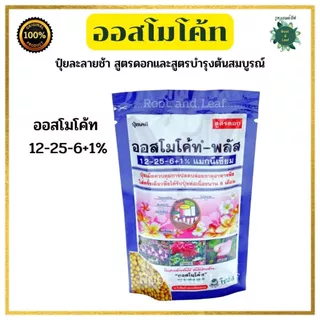 ปุ๋ยออสโมโค้ทพลัส ขนาด 100 กรัม สูตรบำรุงต้นให้สมบูรณ์และสูตรบำรุงดอก ปลดปล่อยธาตุอาหารอย่างสม่ำเสมอ