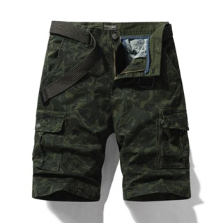 1862#กางเกงขาสั้นลายพรางแบบใหม่ล่าสุด ผ้ายืดผ้าคอตตอนแถมเข็ม…