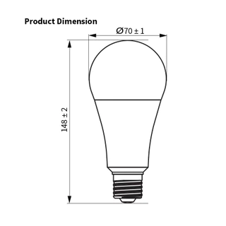หลอดไฟหรี่ TOSHIBA LED BULB DIMMABLE 8W/13W สำหรับสวิตช์หรี่ไฟ ปรับระดับแสง แสงขาว/ ขาวเหลืองนวล/ เหลือง หลอดไฟโตชิบา