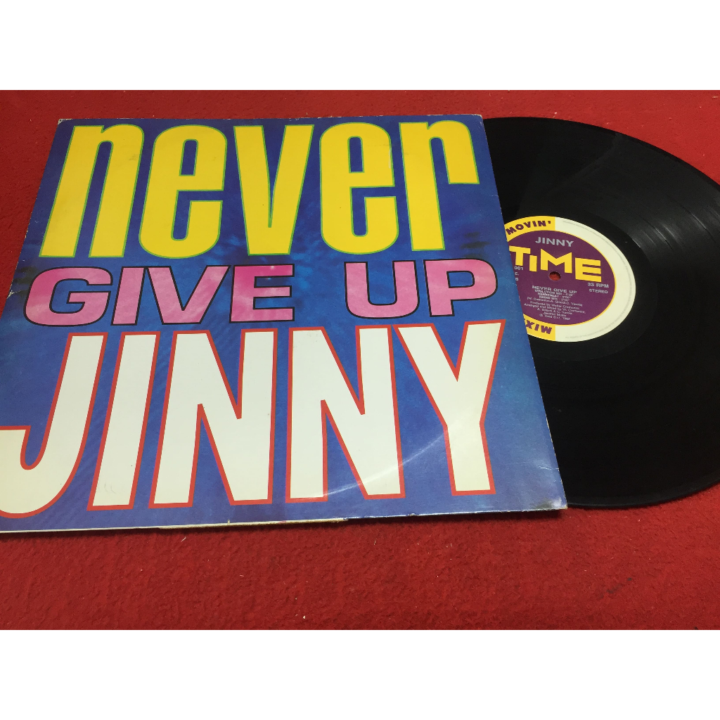 Jinny - Never Give Up ขนาด 12 นิ้ว LP ร้าน PinHaiMusic B94