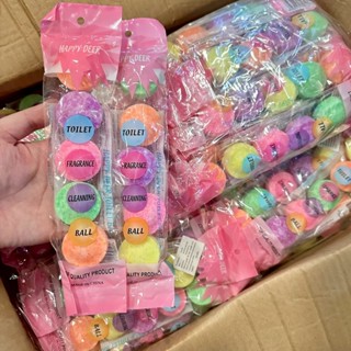 [ขายยกแพ็ค12ถุง] ลูกเหม็น ดับกลิ่น ลูกใหญ่ คละสี ถุงละ5ลูก