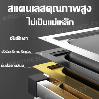 NEW2026 ซิงค์ล้างจาน อ่างล้างจาน สแตนเลส304 แถมก๊อกน้ำฟรี ไม่ขึ้นสนิม ไม่ไม่เสียรูปทรง ขนาด 70*45*75cm ห้องครั อ่างล้าง