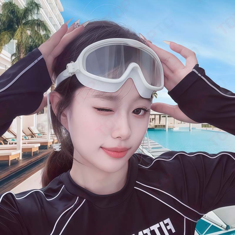H26-แว่นตาว่ายน้ำสำหรับผู้ใหญ่ – เลนส์กันฝ้า พร้อมสายปรับระดับได้และที่อุดหูกันน้ำ ขอบซิลิโคนนุ่มพิเศษ ไม่เป็นรอยช้ำ - รูปที่ 2