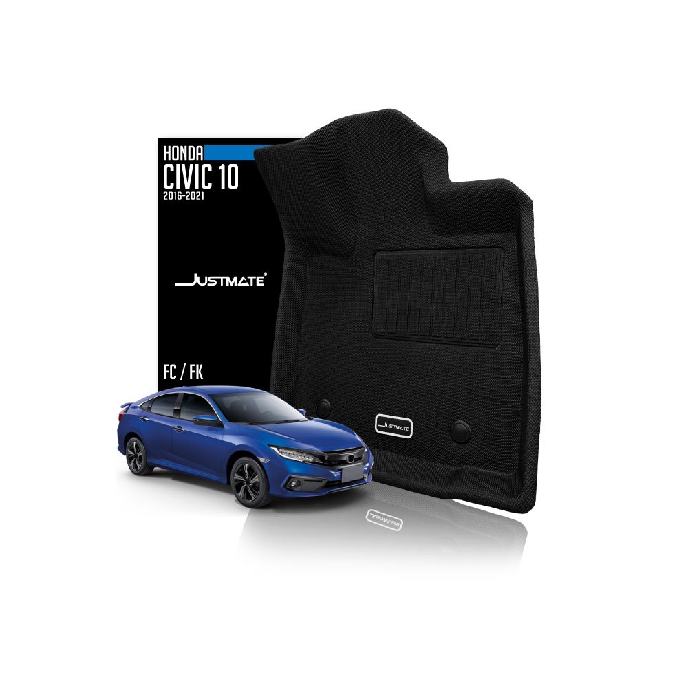 [JUSTMATE] HONDA พรมปูพื้นรถยนต์ CIVIC 10 FC / FK 2016 - 2021