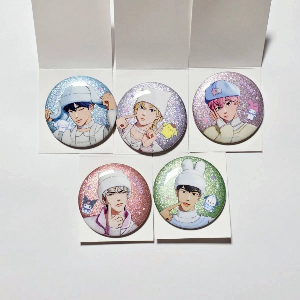 [พร้อมส่ง] Plave BBUU - Pin Button Badge Trading Can Badge Sanrio Collaboration Official MD เข็มกลัด