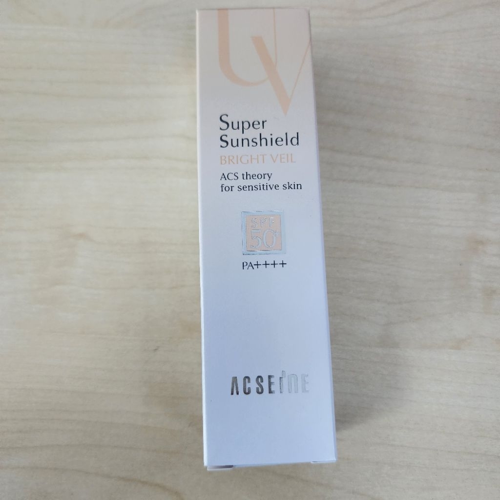กันแดด ACSEINE Super Sunshield BRIGHT VEIL (Cream Beige) SPF50+ / PA+++ กันแดดเมคอัพเบสและปกป้องรังส