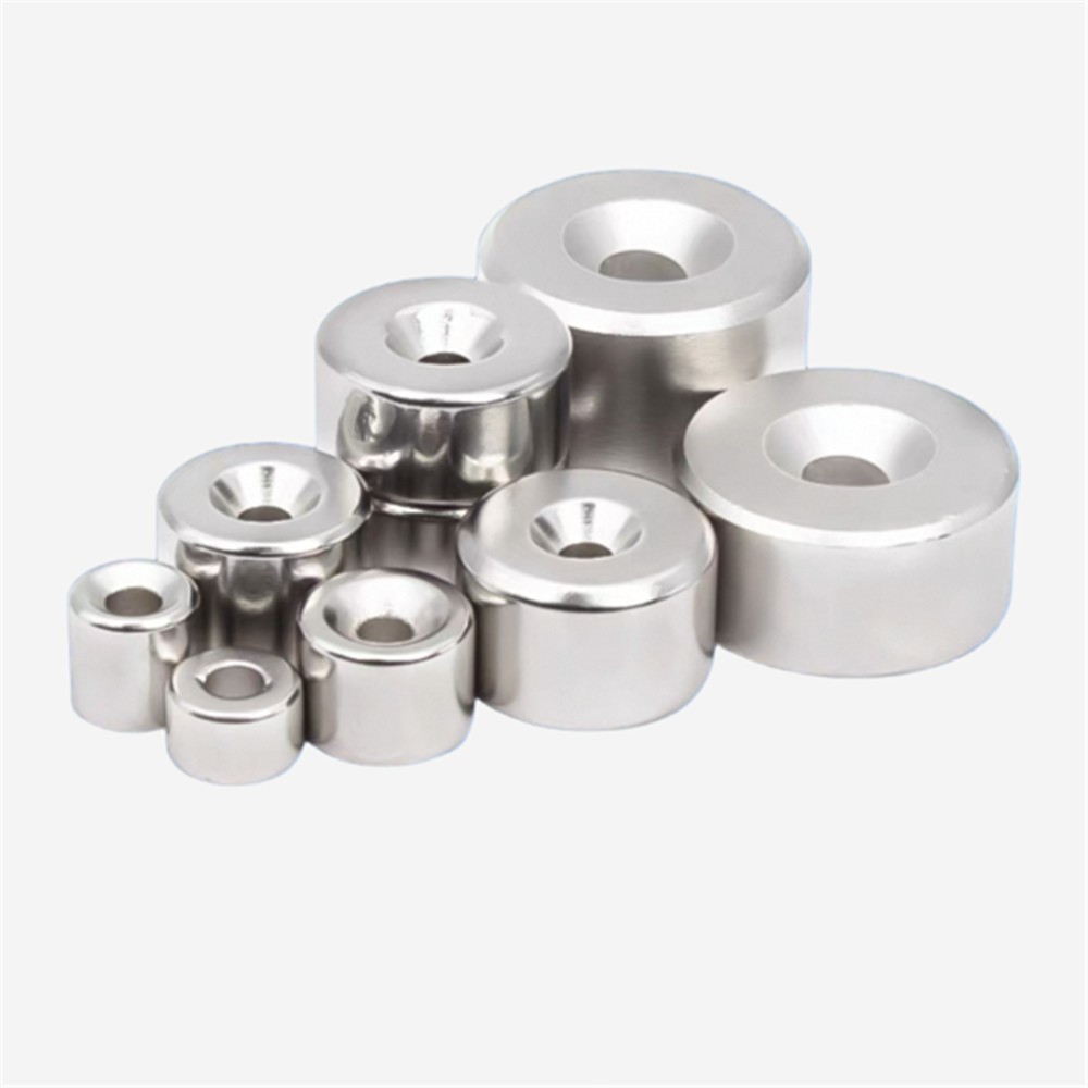 1ชิ้น แม่เหล็กนีโอไดเมียม ขนาด รู 5/6 มิล แม่เหล็กแรงสูง กลมแบน มีรู Neodymium มี 4 ขนาด
