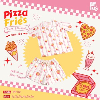 (พร้อมส่ง)Pizza in Pink Boy Set PP02
