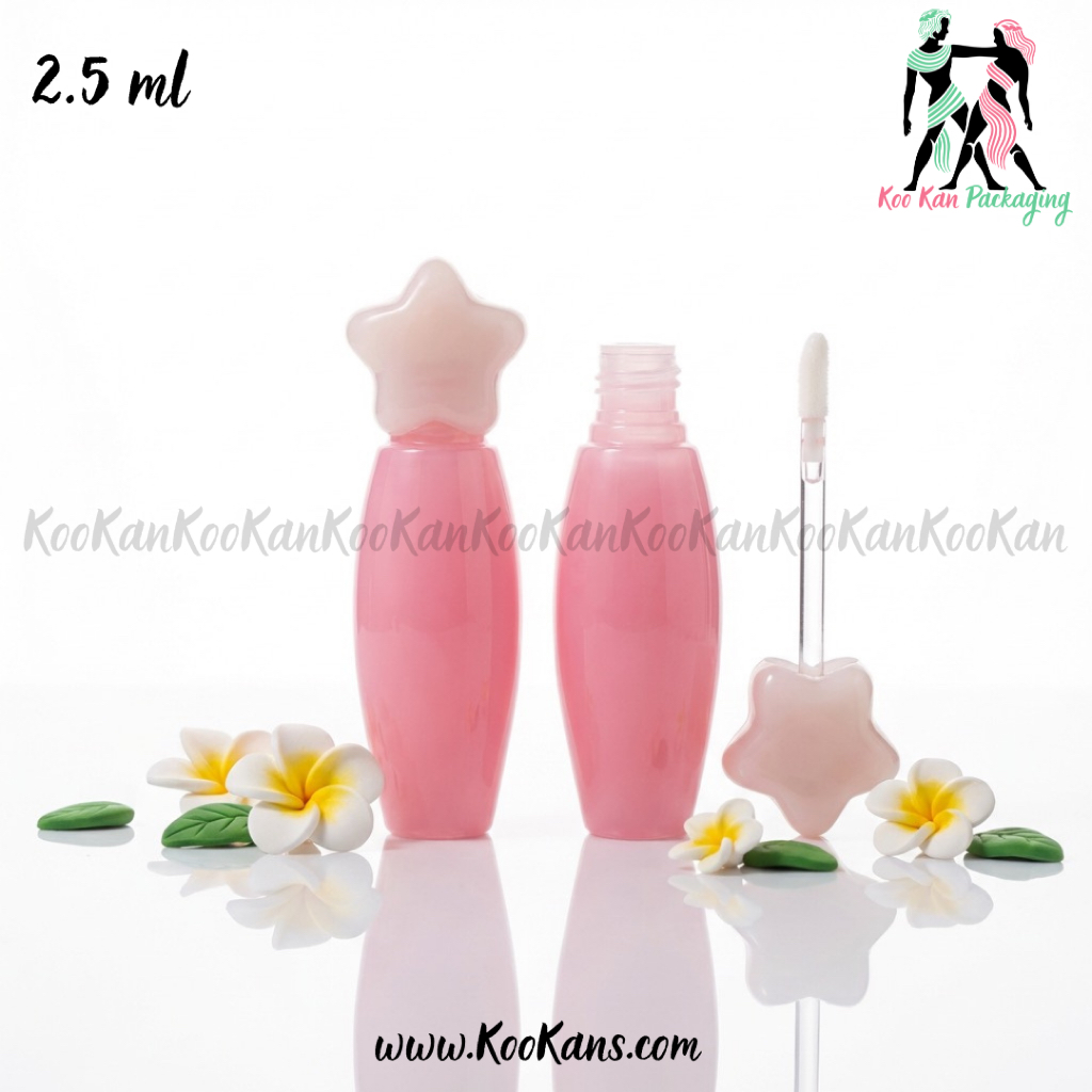 พร้อมส่ง หลอดลิป หลอดคอนซิลเลอร์ หลอดเครื่องสำอาง ฝาดาว ขนาด 2.5 ml