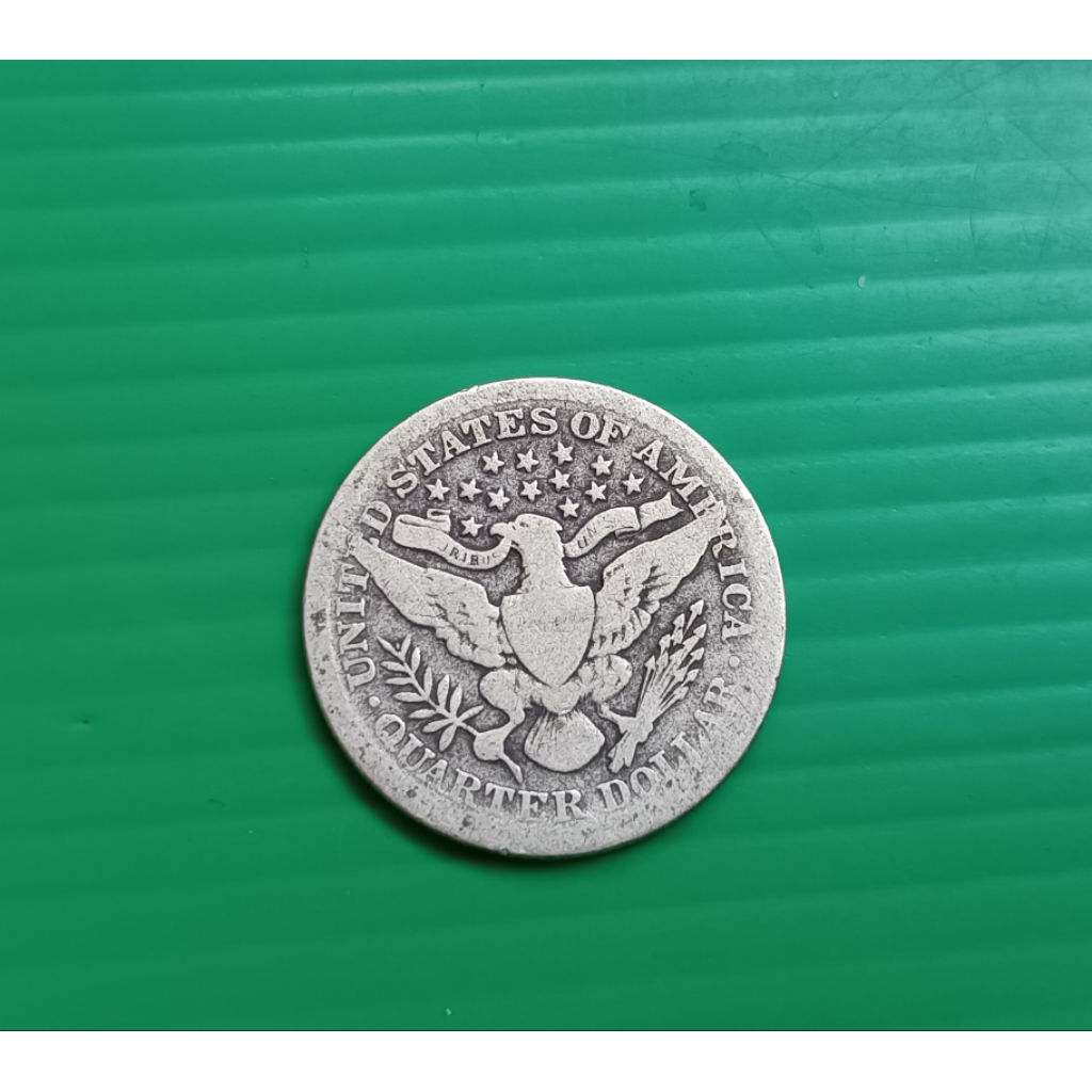 Barber Quarter Dollar 1903  #เนื้อเงิน .900 Silver