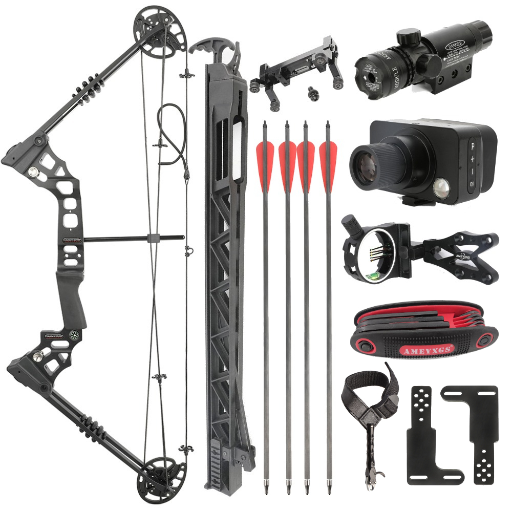 Junxing Dragon X8 Hunting Compound Bow Set with Night Vision Sight & Arrow Firing Assist