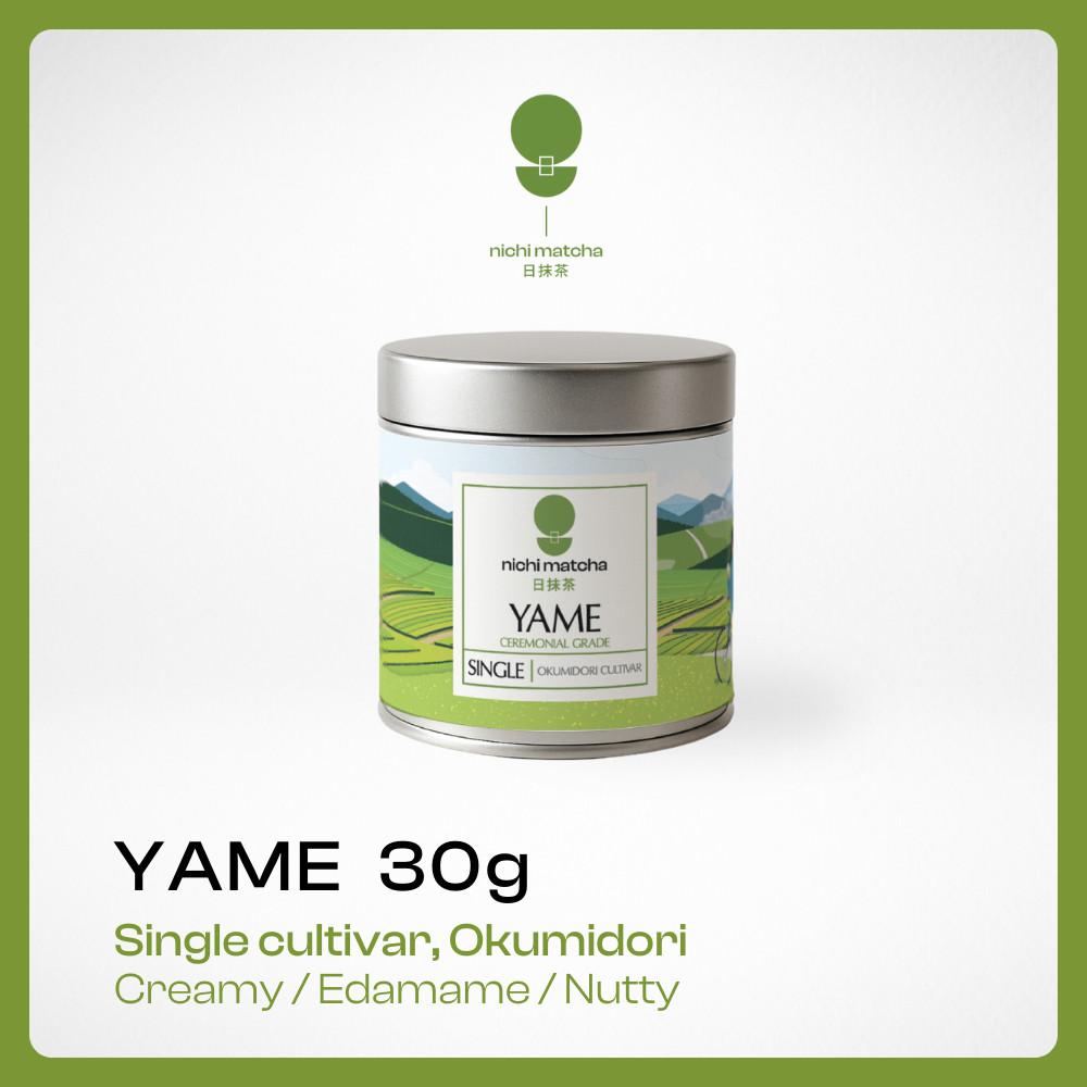 NICHI MATCHA | ผงมัทฉะเกรดพิธีการ Yame | Okumidori, Single Cultivar 30G