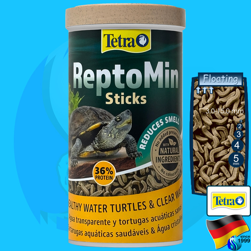 Tetra ReptoMin 270g 1000ml อาหารเต่าน้ำ เต่าญี่ปุ่น อาหารเต่า turtle food tetra repto min Jeneca 200g