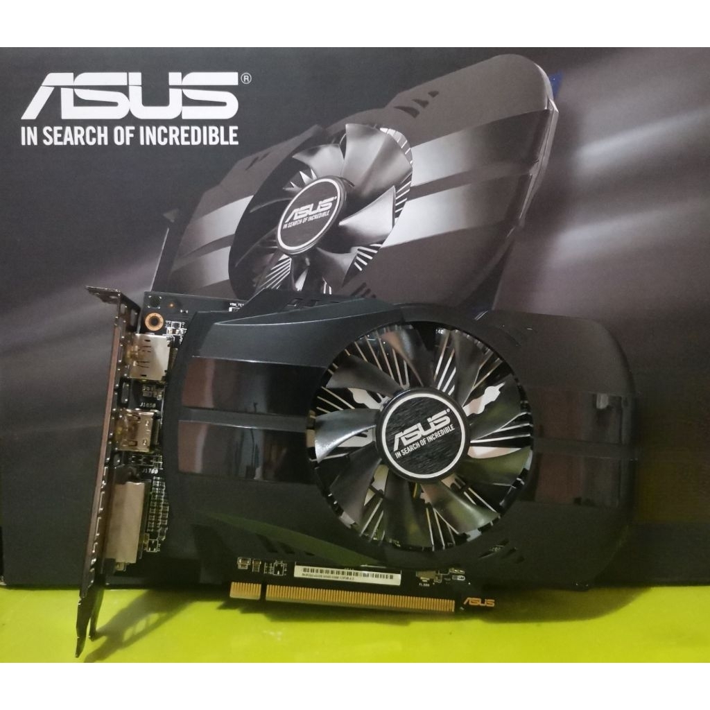 (สินค้ามีตำหนิ 2 รูปสุดท้าย) ASUS  RX 550 4GB DDR5 ไม่ต่อไฟเลี้ยง (no box) มือสอง ไม่มีกล่อง