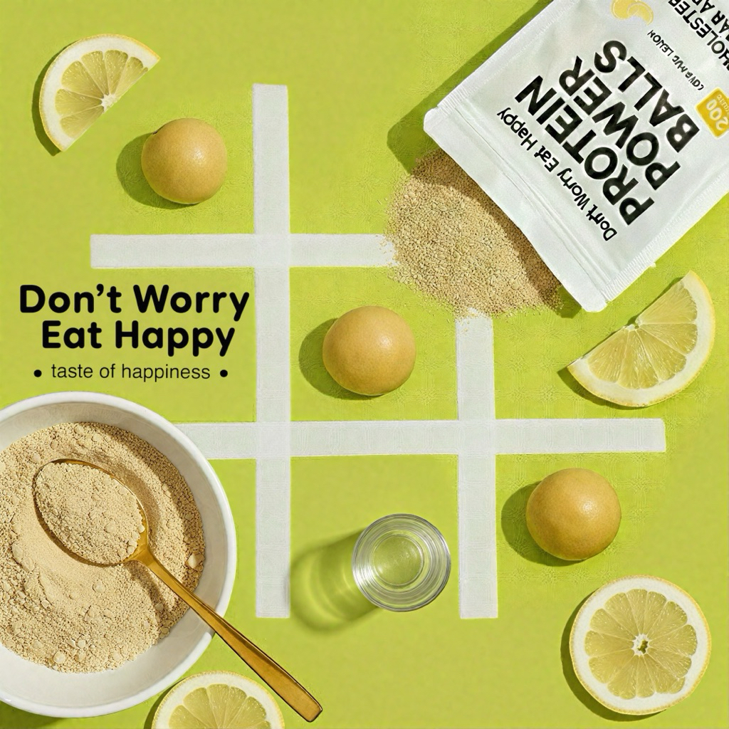 🍋• ชนิดผง • Protein Power Balls • รส Love And Lemon🍋