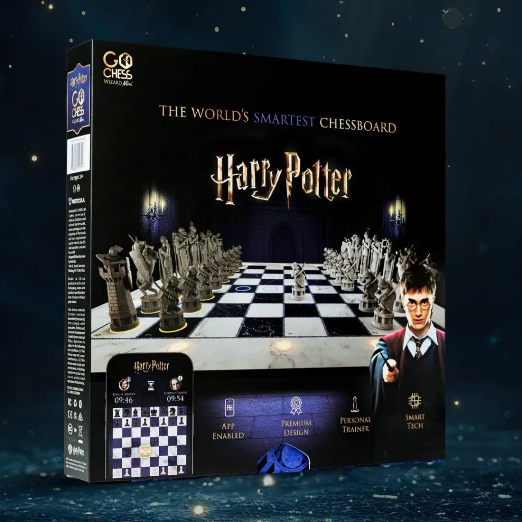 Harry Potter Electronic Chess Board Game (ลิขสิทธิ์แท้) แฮร์รี่พอตเตอร์ หมากรุกพ่อมด กระดานมีไฟ ของเ