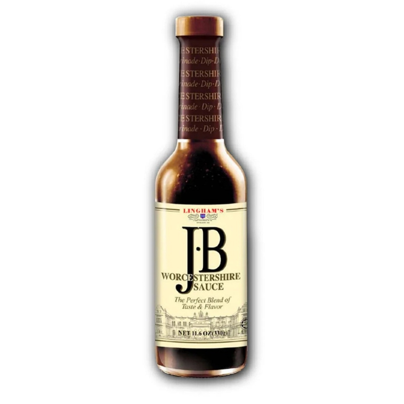LINGHAM'S JB Worcestershire Sauce 280ml HALAL L&P Sauce Glass Bottle by PenangToGo