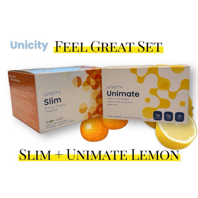 Feel Great Bios Slim ➕ 🍋Unimate Lemon (มะนาว)🍋 สินค้านำเข้า แท้100%