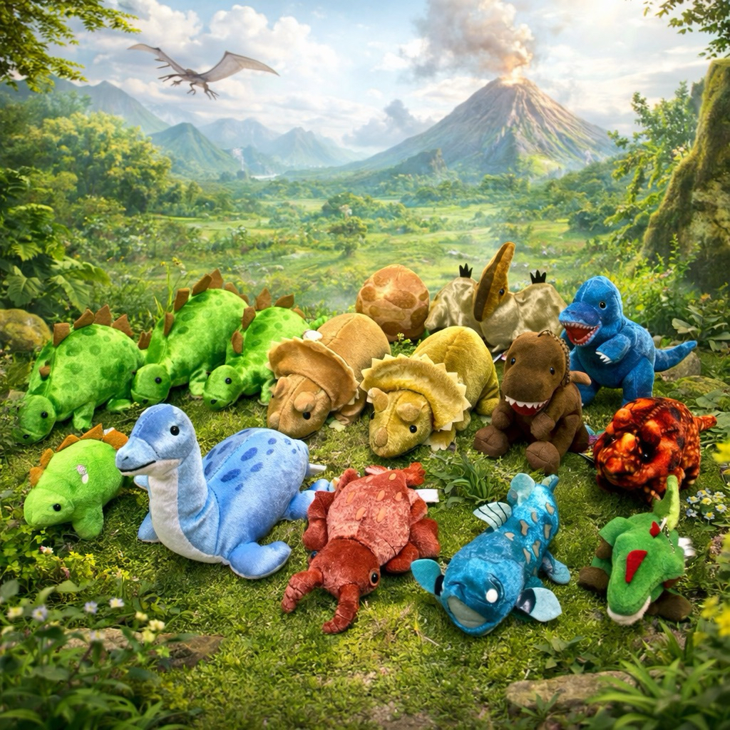 ตุ๊กตาไดโนเสาร์  ไดโนเสาร์ YELL  Dinosaur Plush Dinosaur plushies triceratops ไทรเซราทอปส์ T-REX Tyrannosaurus ทีเรกซ์