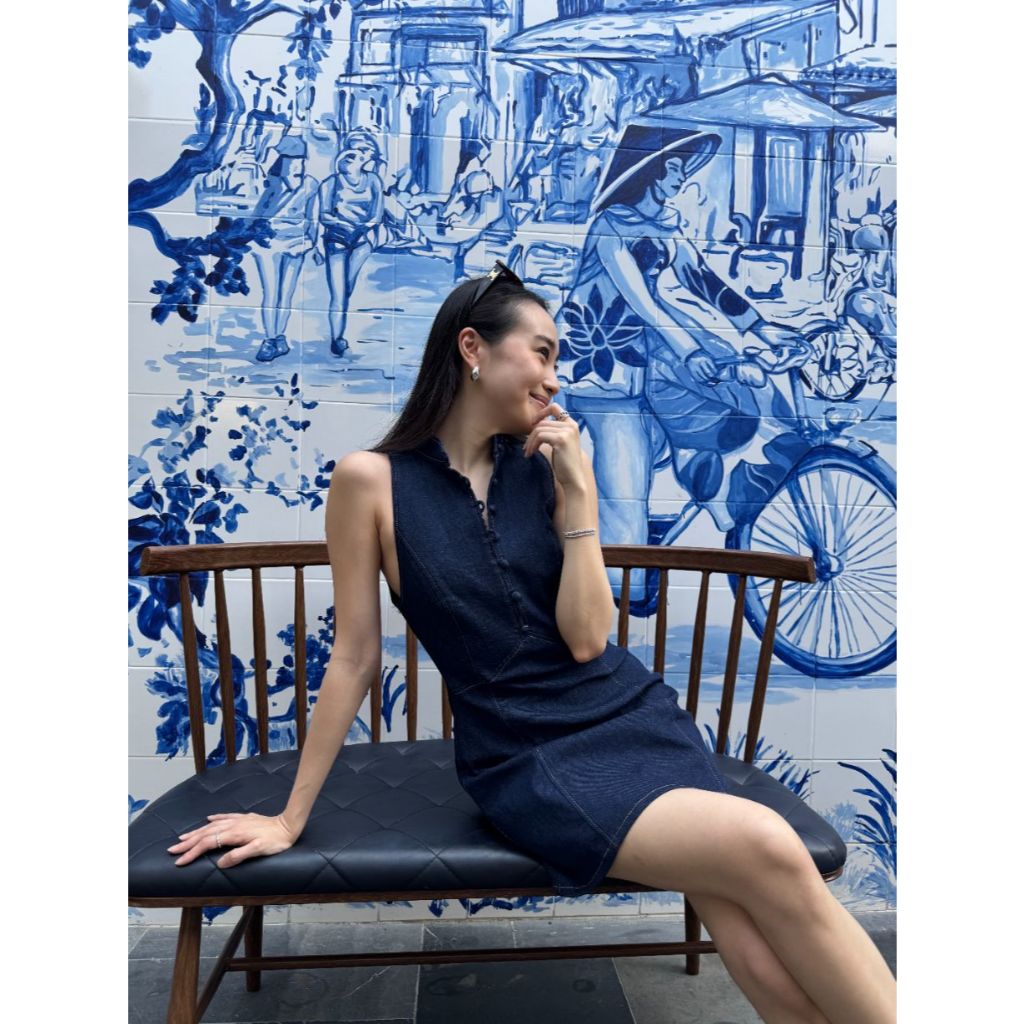 editionwear MANDARIN MINI DRESS